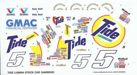 1992 Revell #5 "Tide" Chevy Lumina - Ricky Rudd
